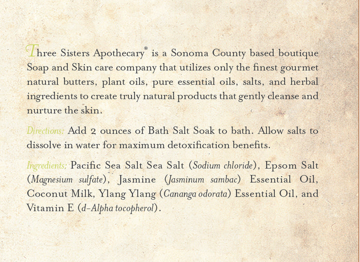 Bath Salt Soak Night Blooming Jasmine