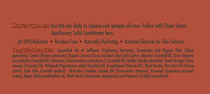 Shampoo & Body Bar All in One Bar Bay Rum