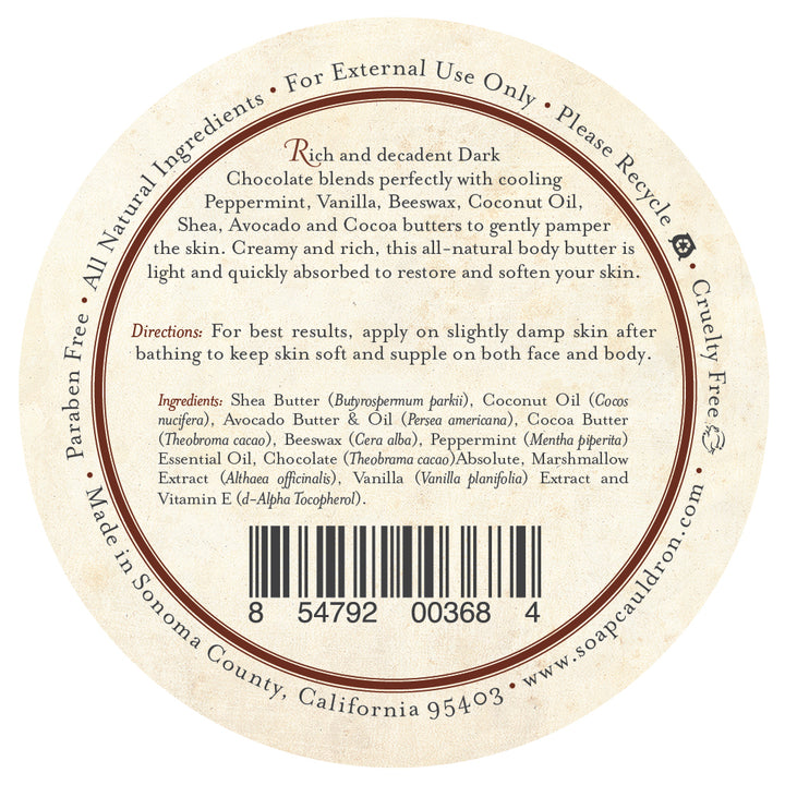 Body Butter Dark Chocolate & Mint