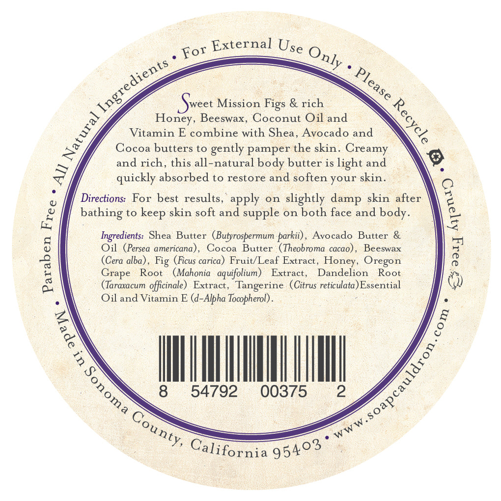 Body Butter California Mission Fig & Honey