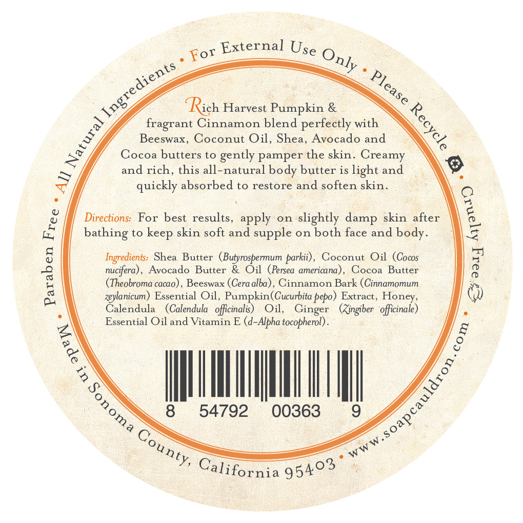 Body Butter Harvest Pumpkin & Cinnamon