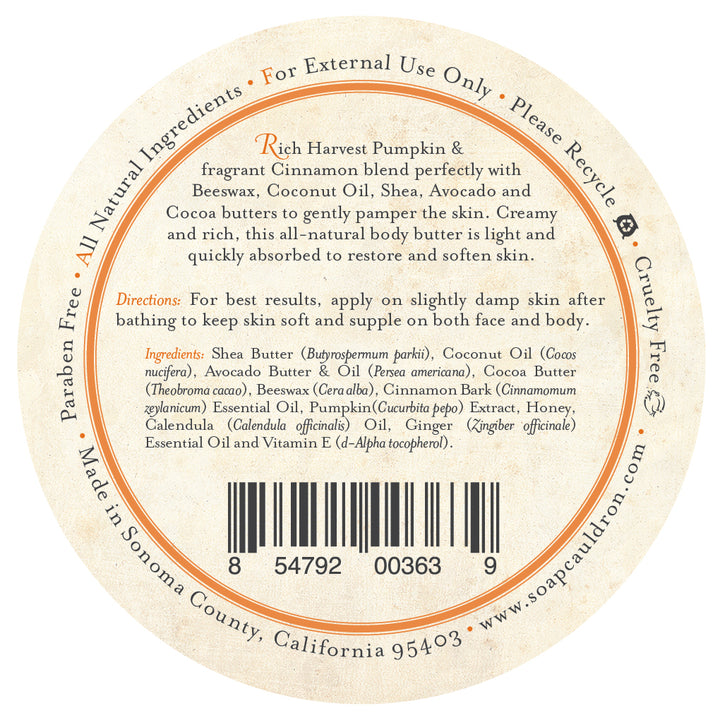 Body Butter Harvest Pumpkin & Cinnamon