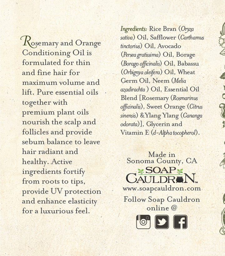 Hair Oil Rosemary & Orange