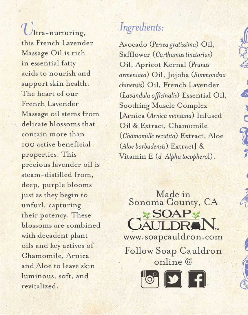 Massage Oil French Lavender with Arnica