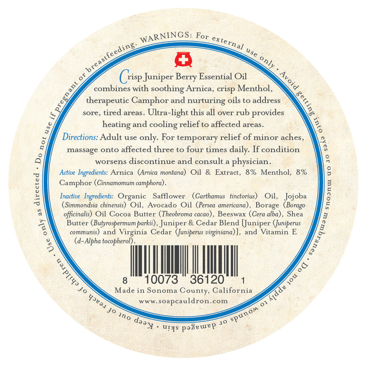 Muscle Rub Therapeutic Deep Juniper and Cedar with Arnica