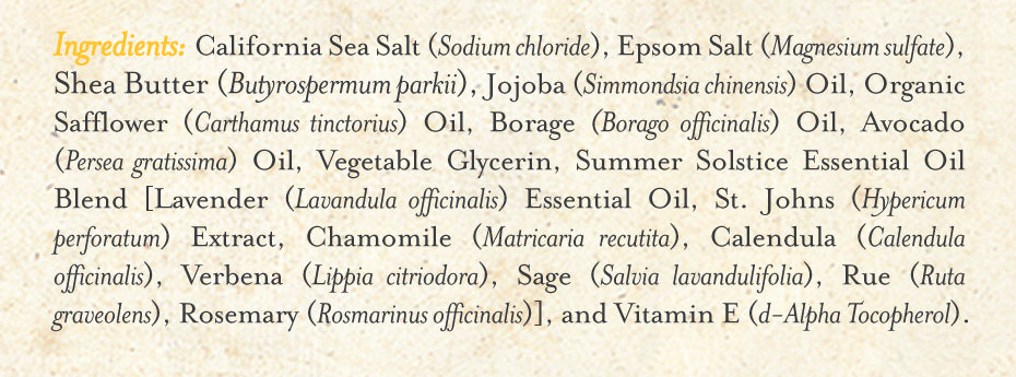 Sea Salt Scrub Summer Solstice