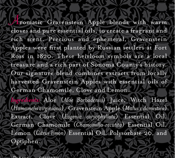 Aromatherapy Mist Gravenstein Apple & Clove