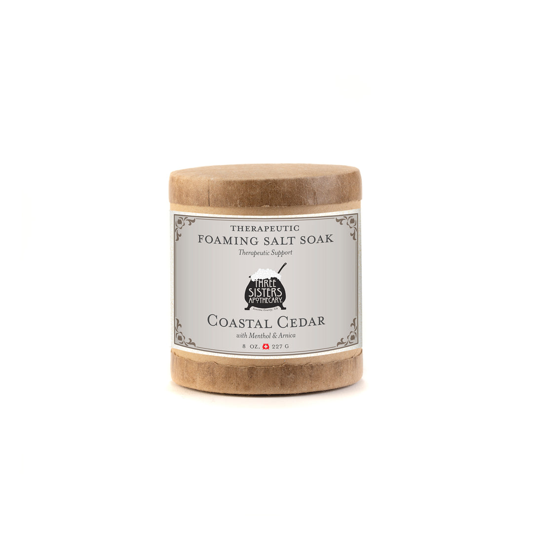 Bath Salt Soak Therapeutic Foaming  Coastal Cedar