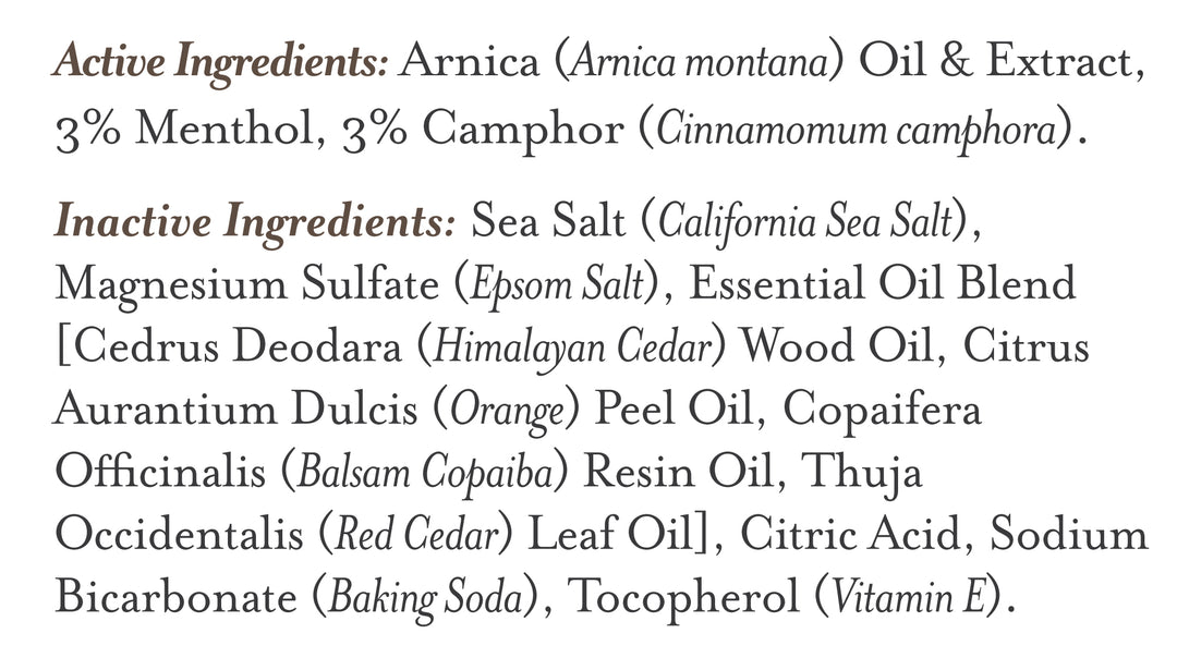 Bath Salt Soak Therapeutic Foaming  Coastal Cedar