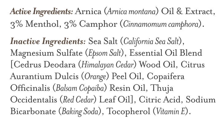 Bath Salt Soak Therapeutic Foaming  Coastal Cedar