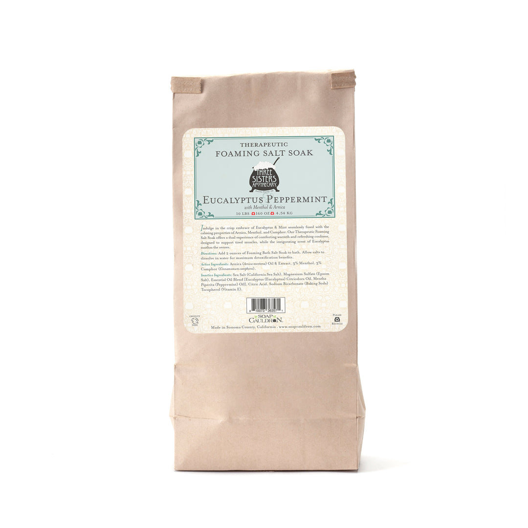 Bath Salt Soak Therapeutic Foaming Eucalyptus & Peppermint