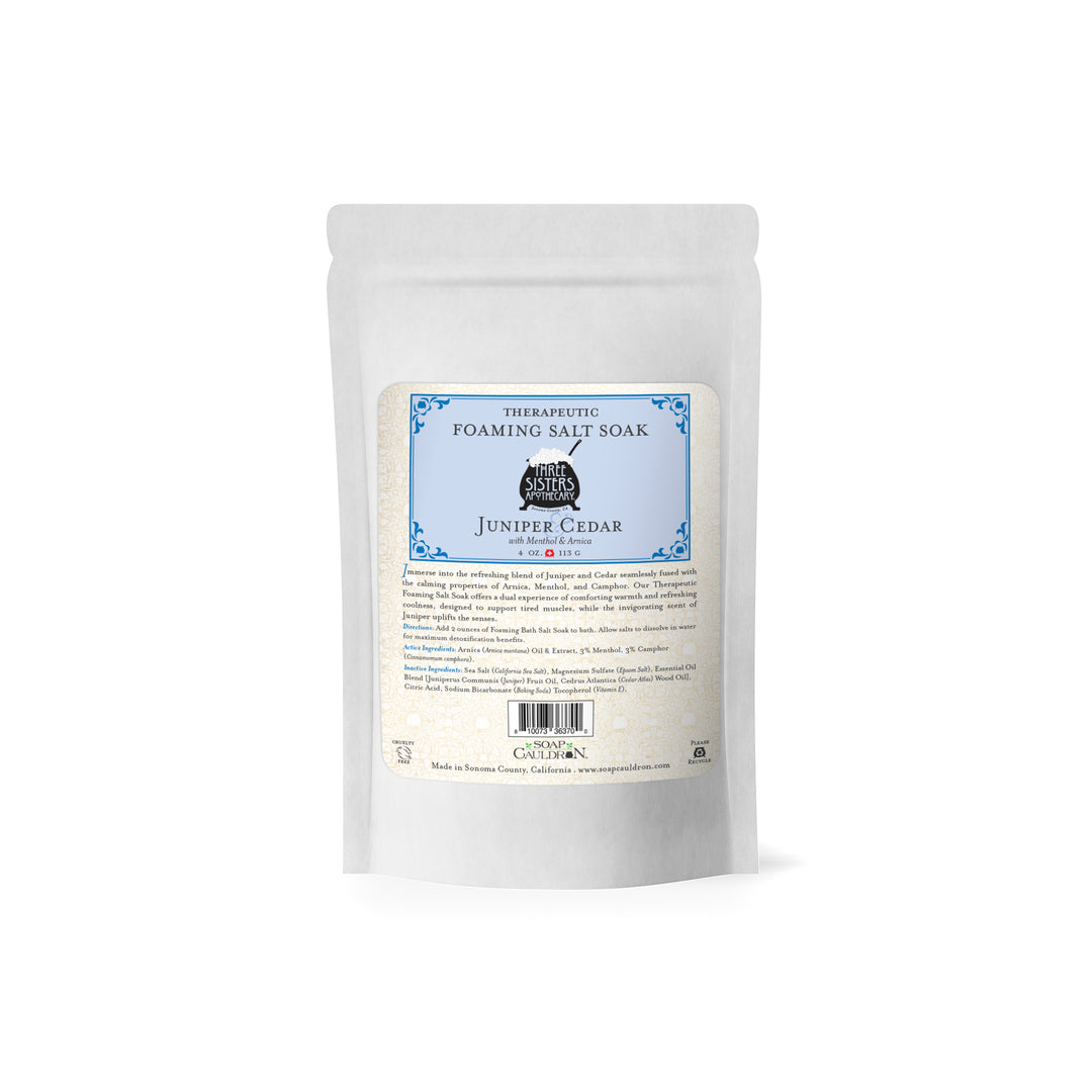 Bath Salt Soak Therapeutic Foaming Juniper & Cedar