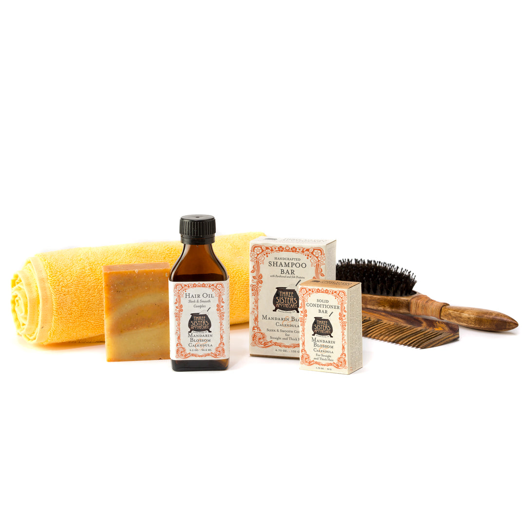Shampoo Bar Mandarin Blossom & Calendula Straight Thick Hair