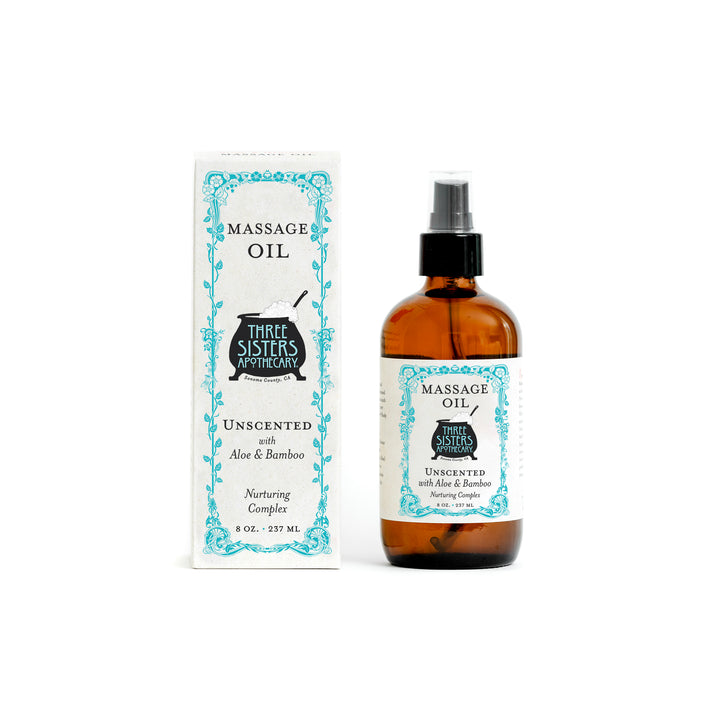 Massage Oil Unscented with Aloe and Bamboo