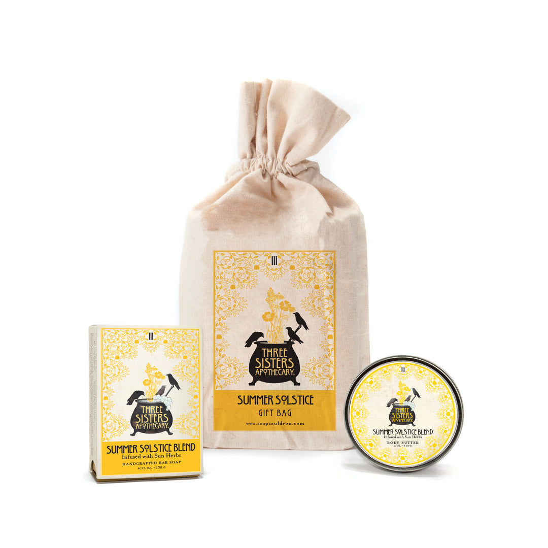 Muslin Gift Set Summer Solstice Bar Soap & Body Butter Gift