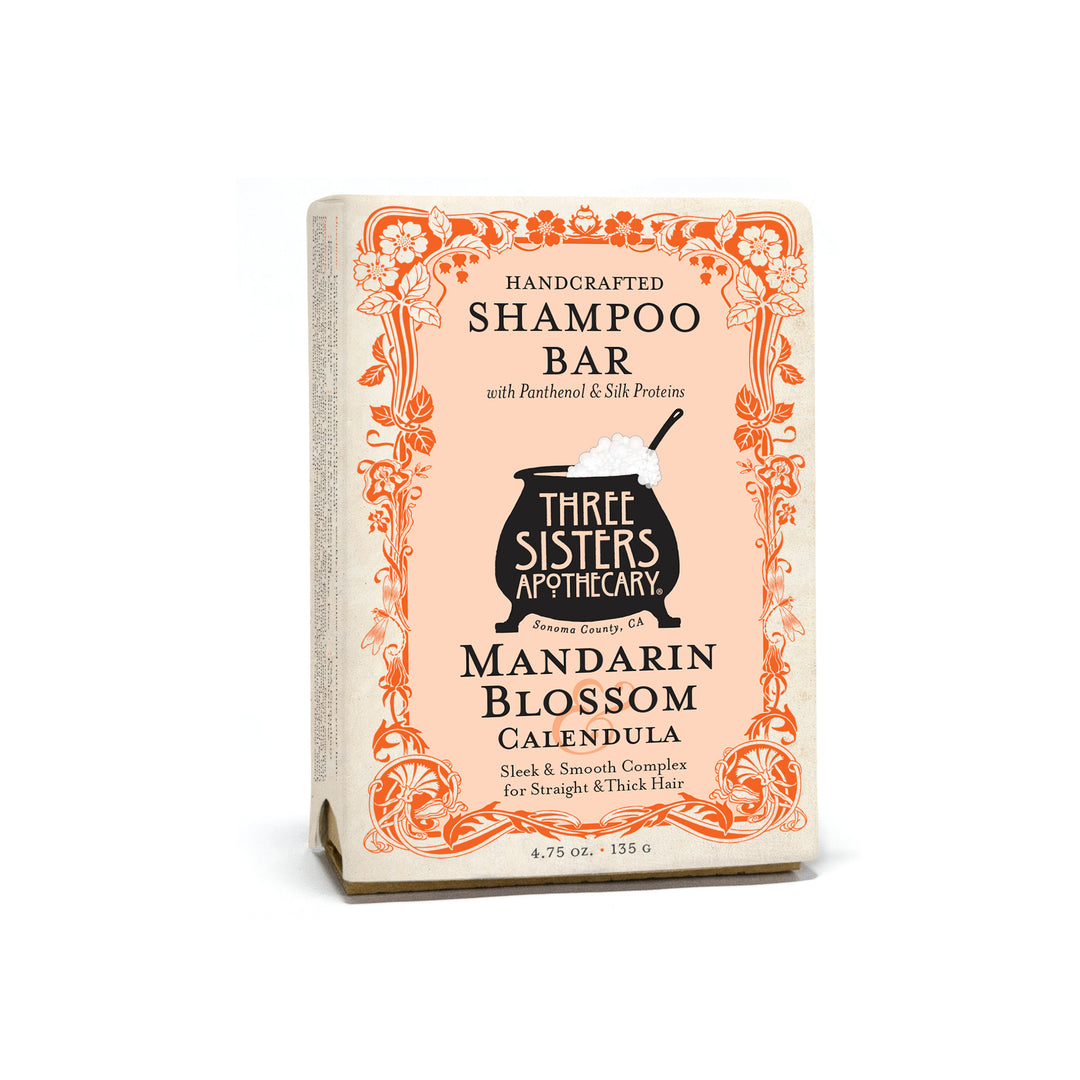 Shampoo Bar Mandarin Blossom & Calendula Straight Thick Hair