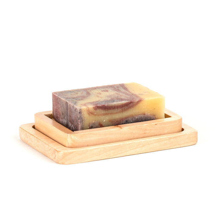 Soap Dish Wood with Tray