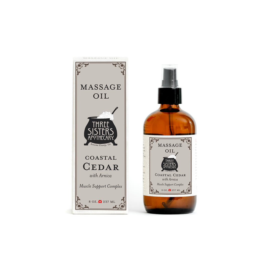 Massage Oil Therapeutic Coastal Cedar with Arnica
