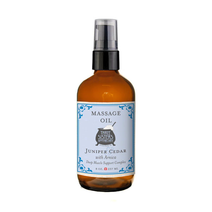 Massage Oil Therapeutic Juniper & Cedar with Arnica
