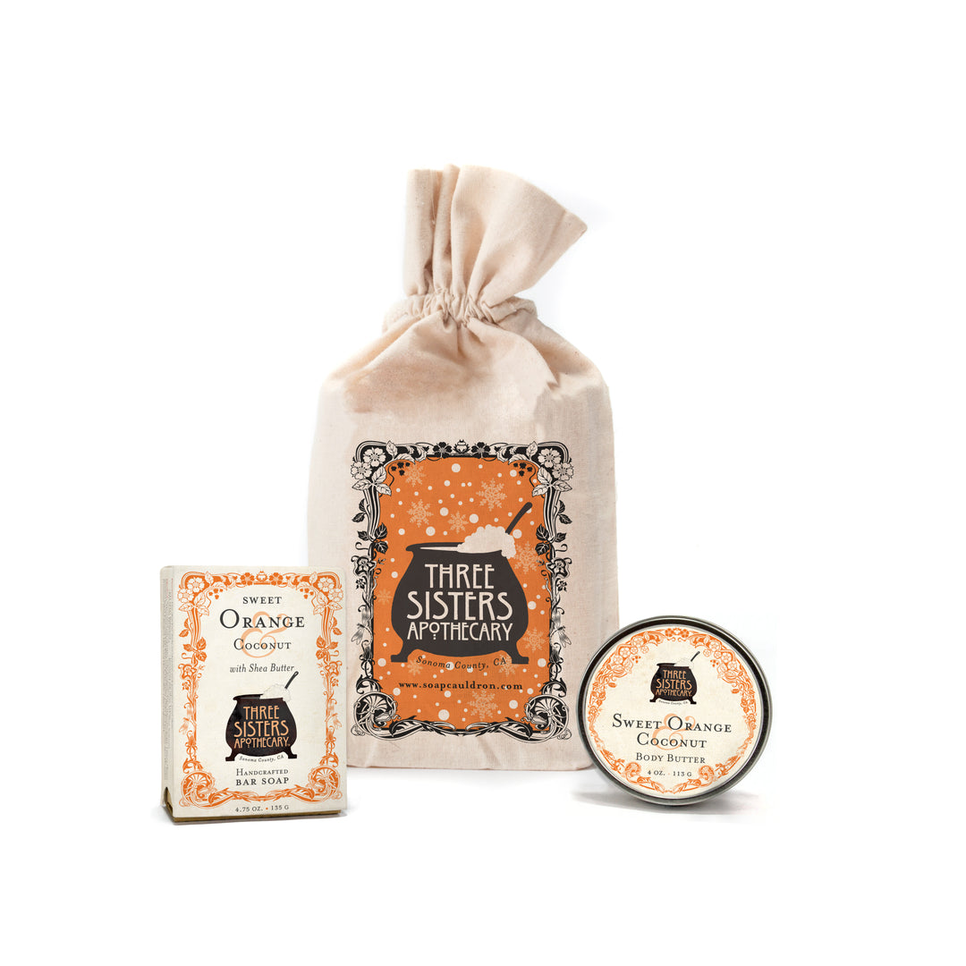 Muslin Gift Set Let It Snow Bar Soap & Body Butter