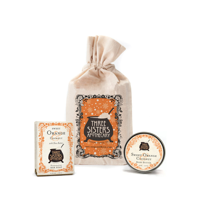 Muslin Gift Set Let It Snow Bar Soap & Body Butter