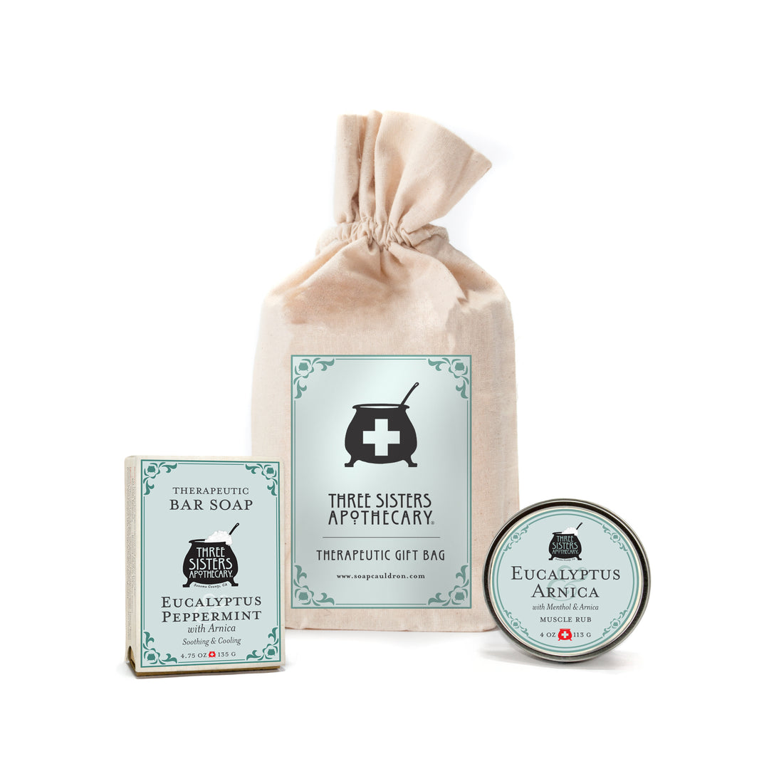 Therapeutic Muslin Bar Soap and Body Butter Gift Set
