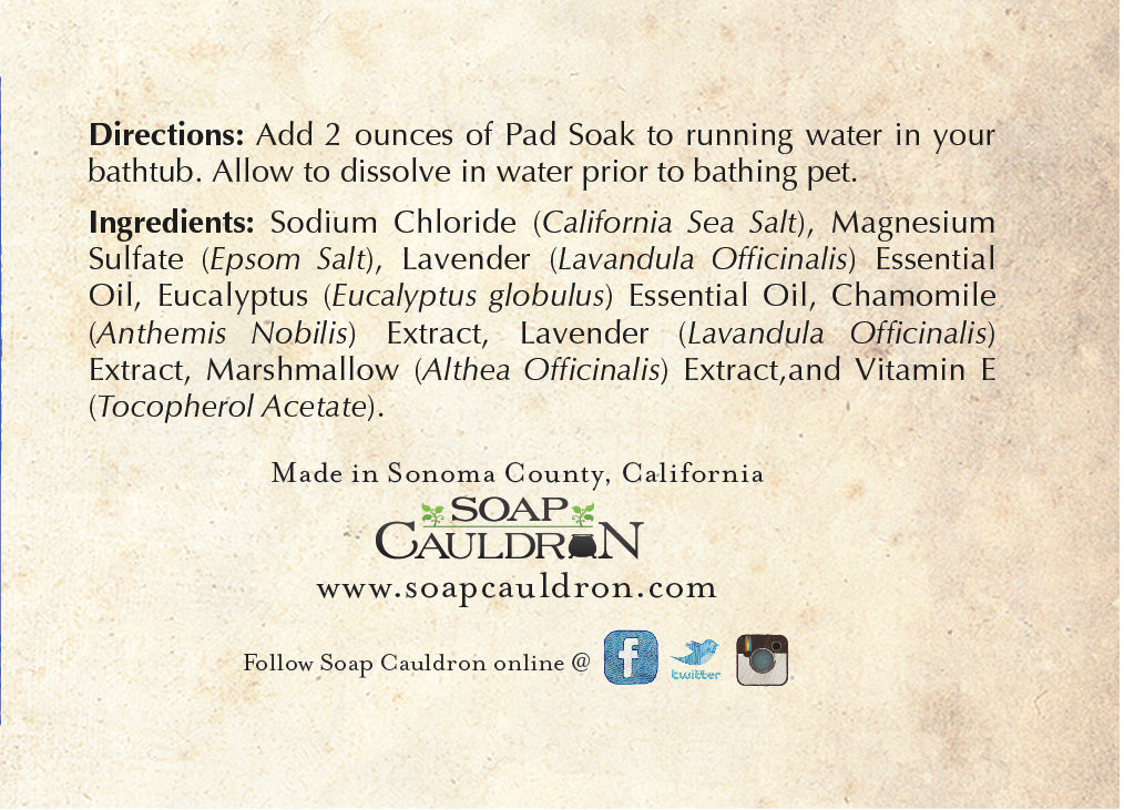 Dog Pad Salt Soak