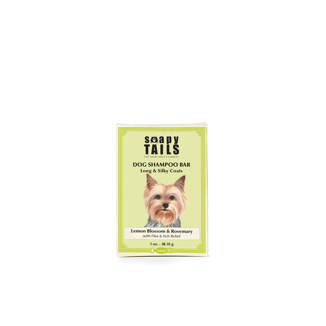Dog Shampoo Bar Lemon & Rosemary Long & Silky Coats