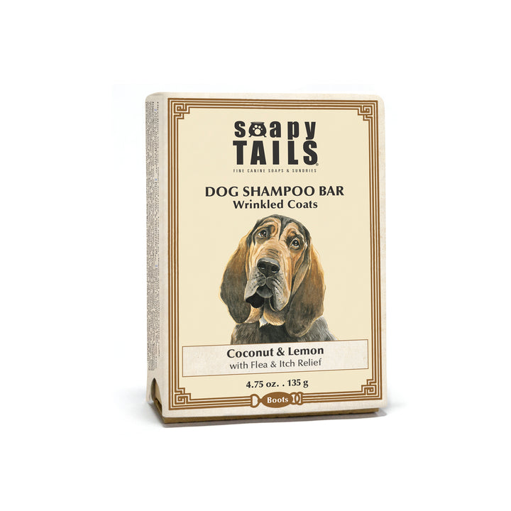 Dog Shampoo Bar Coconut & Lemon Wrinkled Coats
