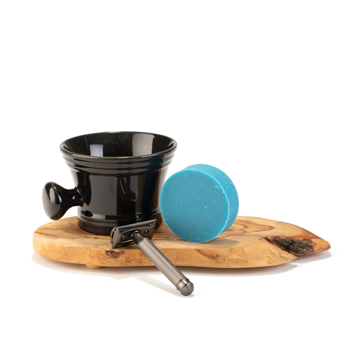 Shave Bowl Black Porcelain