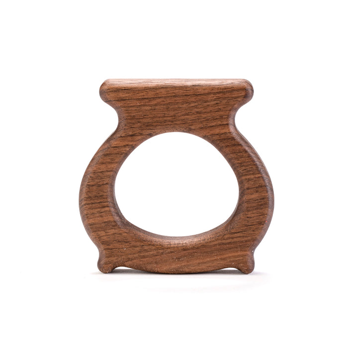 Teether - Wooden Cauldron Natural Baby