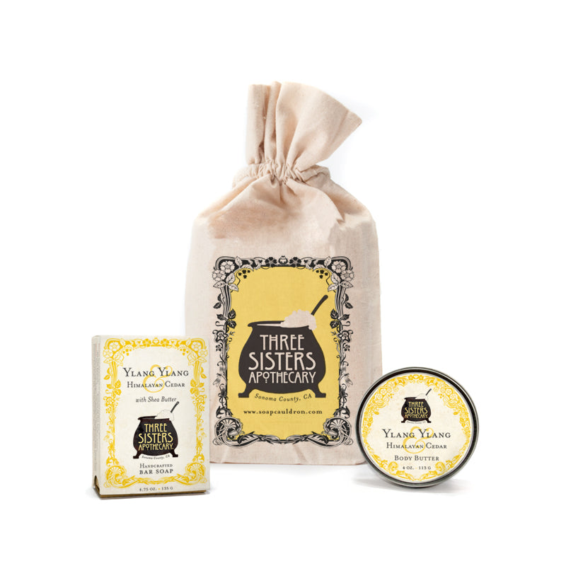 Muslin Gift Set Bar Soap and Body Butter Gift Set