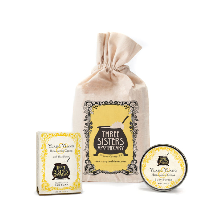 Muslin Gift Set Bar Soap and Body Butter Gift Set