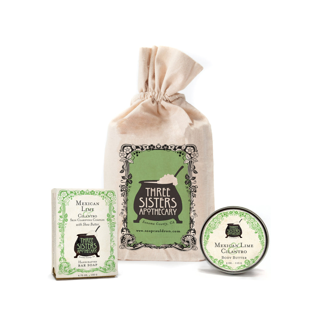 Muslin Gift Set Bar Soap and Body Butter Gift Set